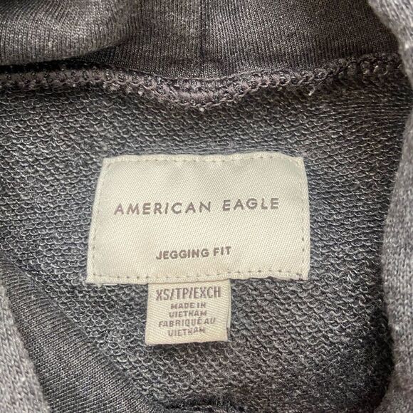 American Eagle Black Jegging Fit Hoodie - Picture 5 of 8